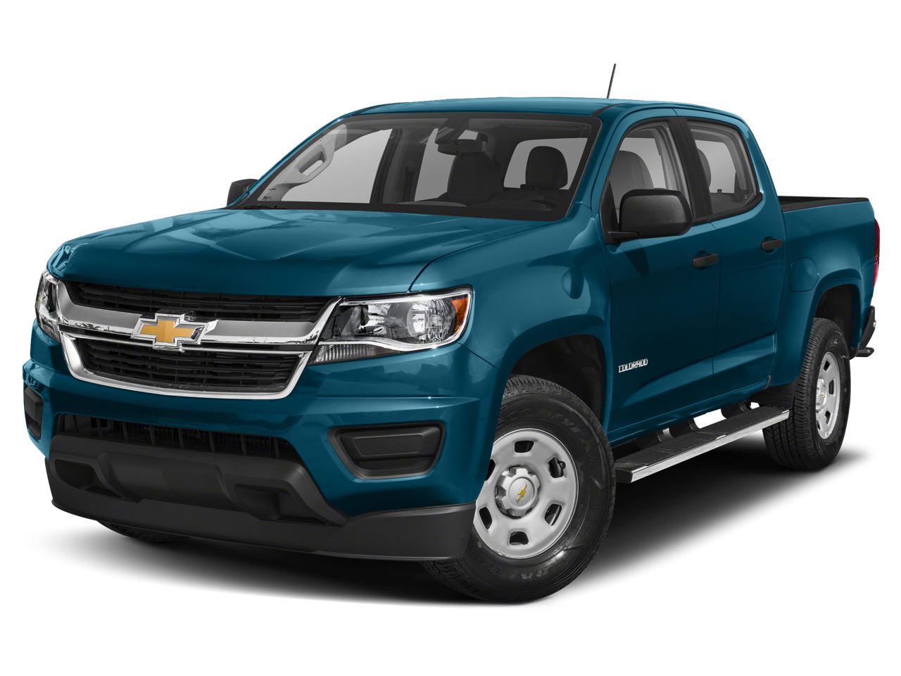 2019 Chevrolet Colorado 4WD LT in Summit White — front three-quarter view