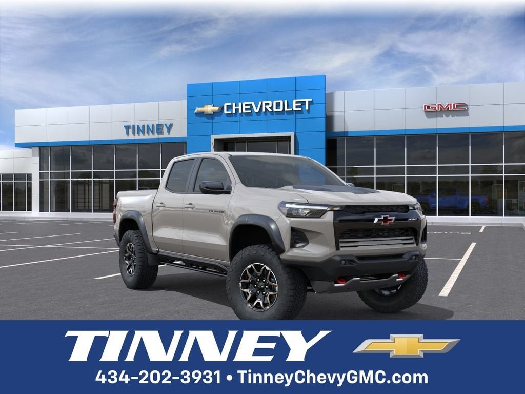 2026 Chevrolet Colorado ZR2 in White Sands — front three-quarter view