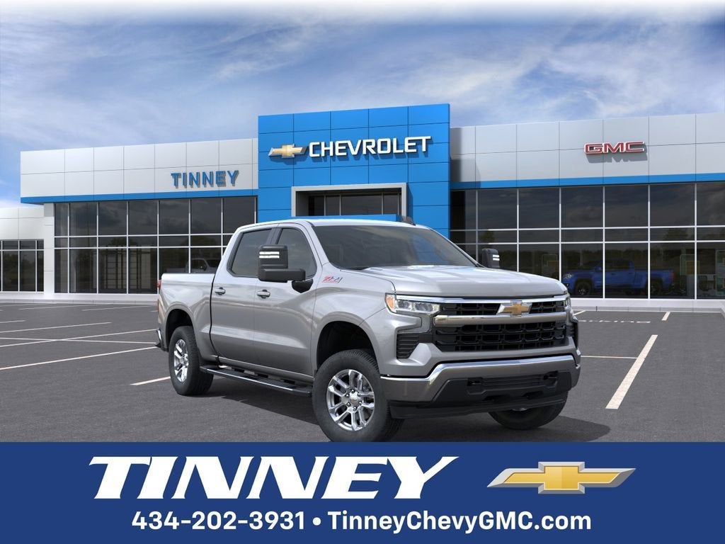 2026 Chevrolet Silverado 1500 LT in Sterling Gray Metallic — front three-quarter view