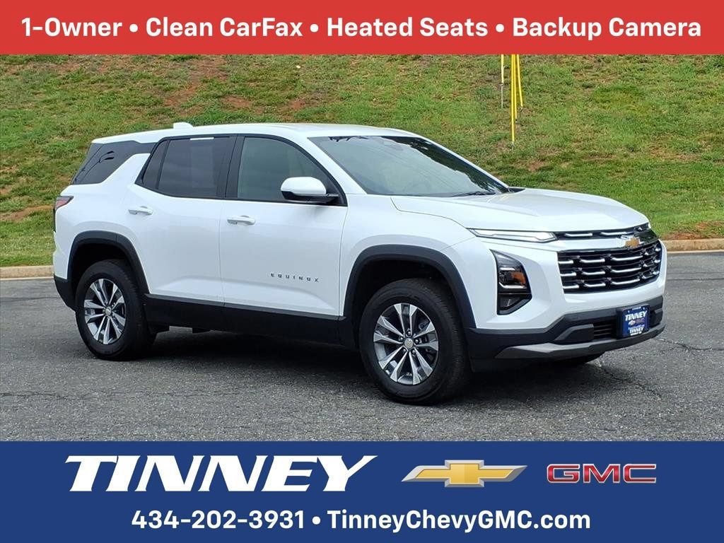 2026 Chevrolet Equinox LT in Summit White — front three-quarter view