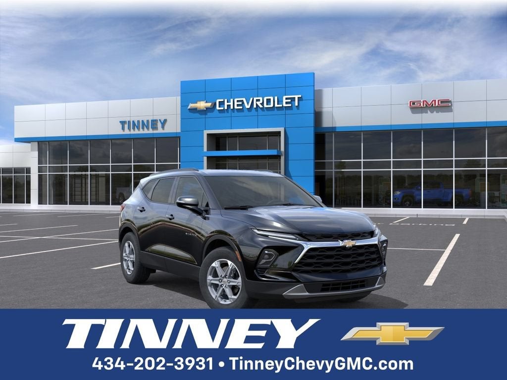 2026 Chevrolet Blazer 3LT in Black — front three-quarter view