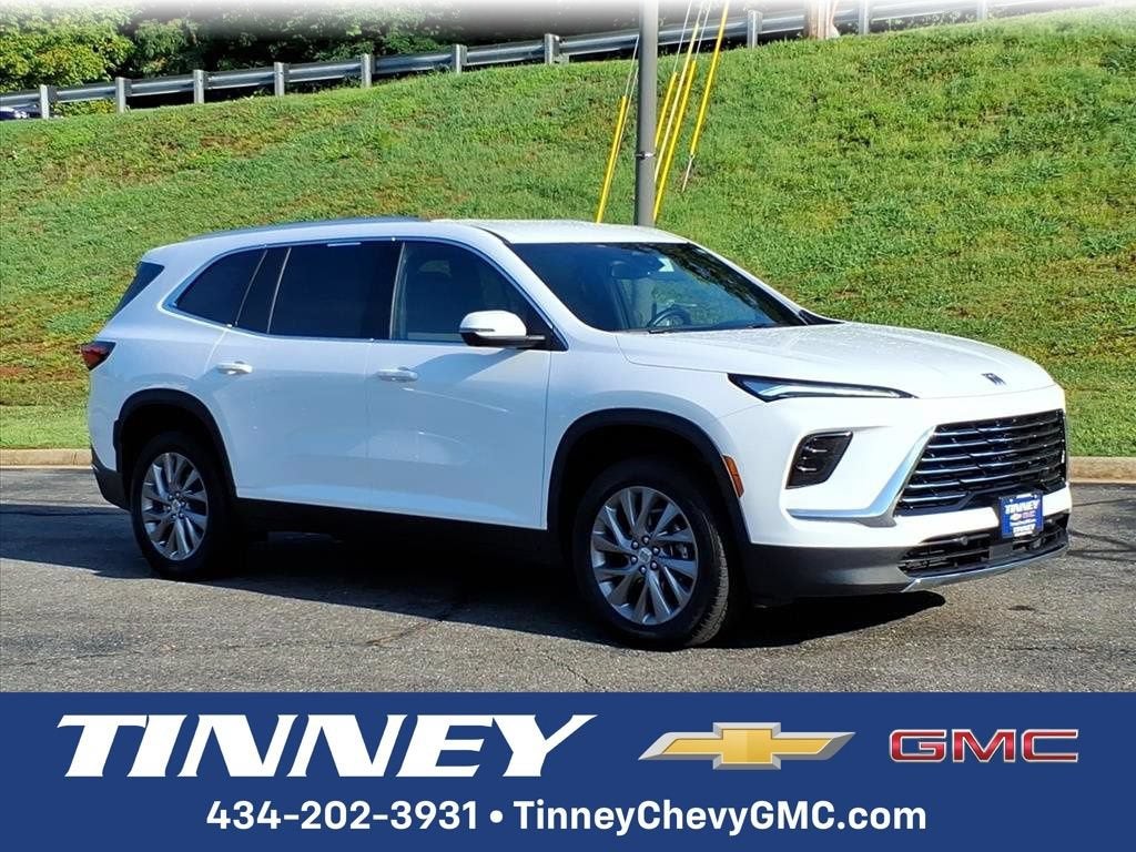 2026 Buick Enclave Preferred in Summit White — front three-quarter view