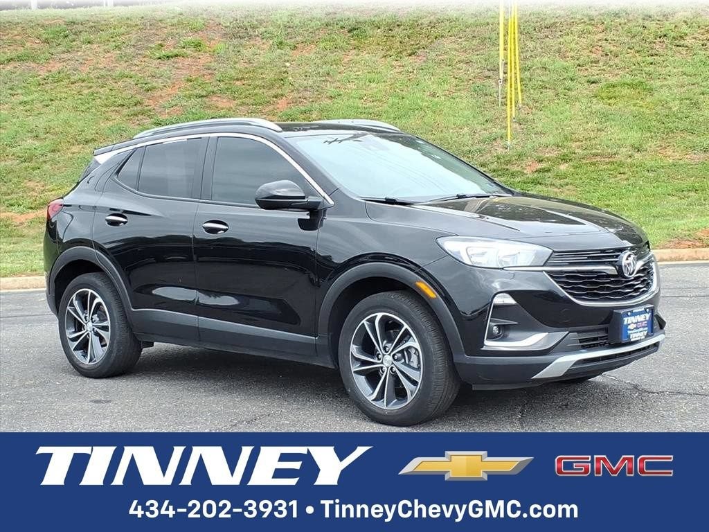 2023 Buick Encore GX Select in Ebony Twilight Metallic — front three-quarter view