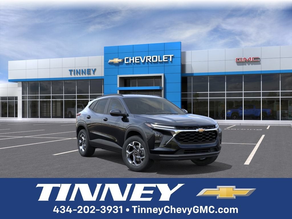 2026 Chevrolet Trax LT in Mosaic Black Metallic — front three-quarter view