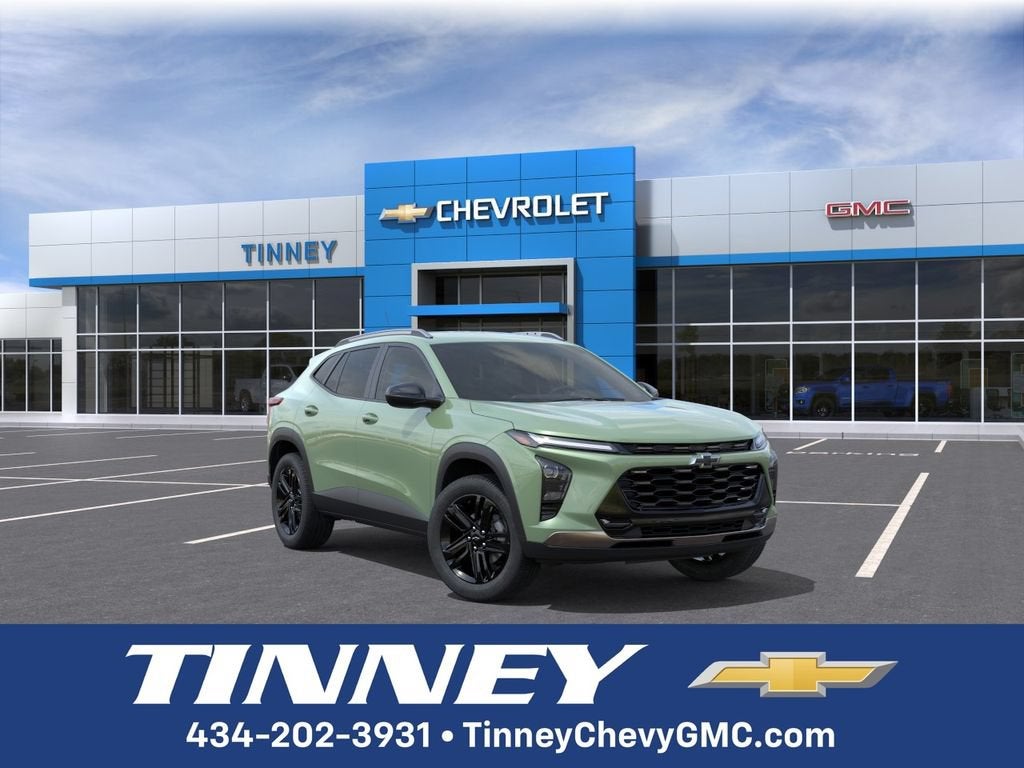 2026 Chevrolet Trax ACTIV in Cacti Green — front three-quarter view