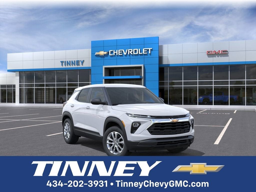 2026 Chevrolet Trailblazer LS in Summit White — front three-quarter view