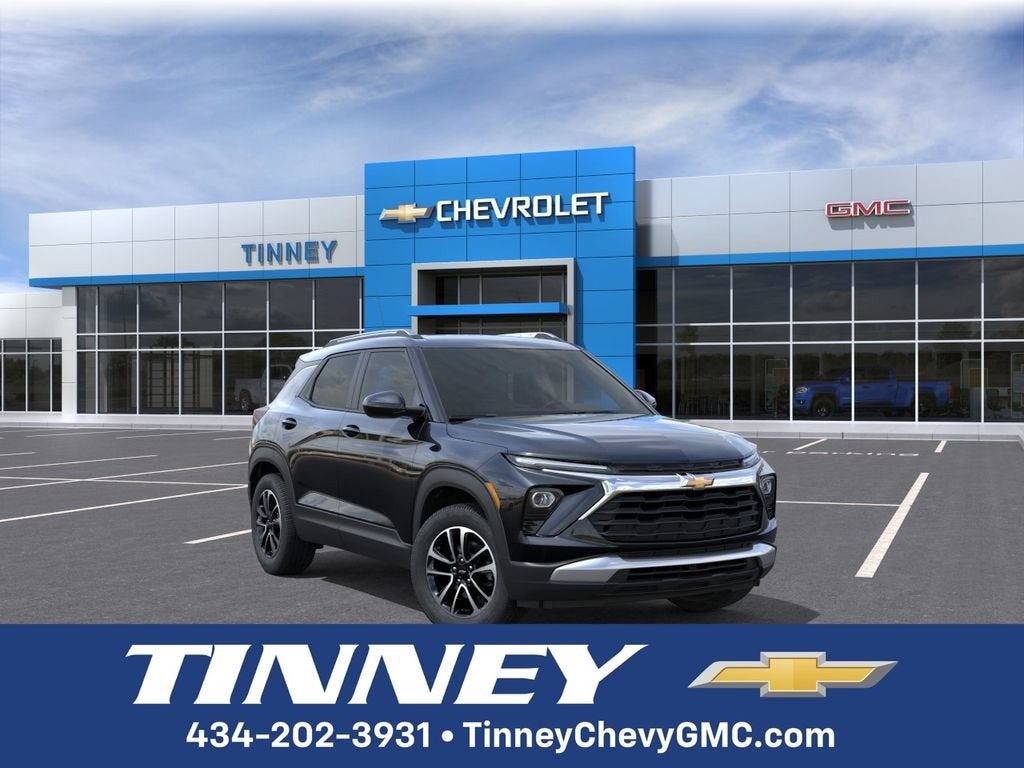 2026 Chevrolet Trailblazer LT in Mosaic Black Metallic — front three-quarter view